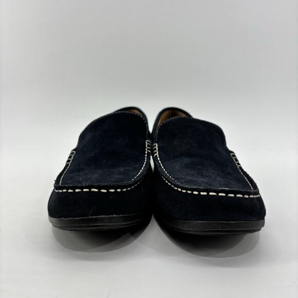 Geox Respira Mens US 10 EU 43 Navy-Black Driving Shoes Loafers Suede Leather main image 10